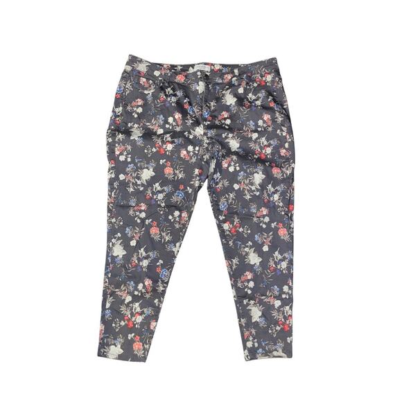 Lane Bryant Skinny Jeans Stretch Floral Print Design Pants Plus Size 24 R - Picture 1 of 4